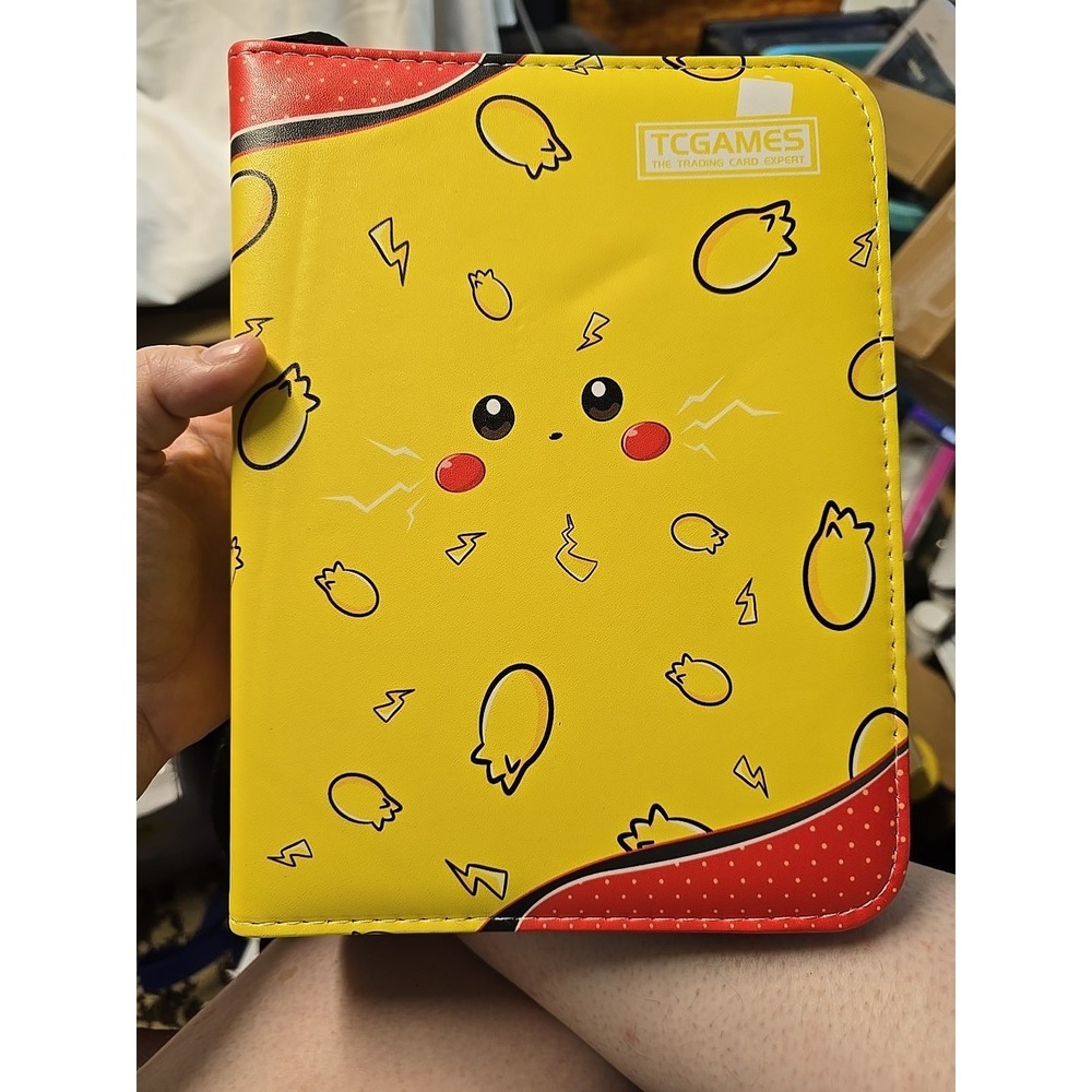 TCGiants Trading Card Binder 440 Pocket  Pickachu 🟡 Beginner Set New 9.5x7in